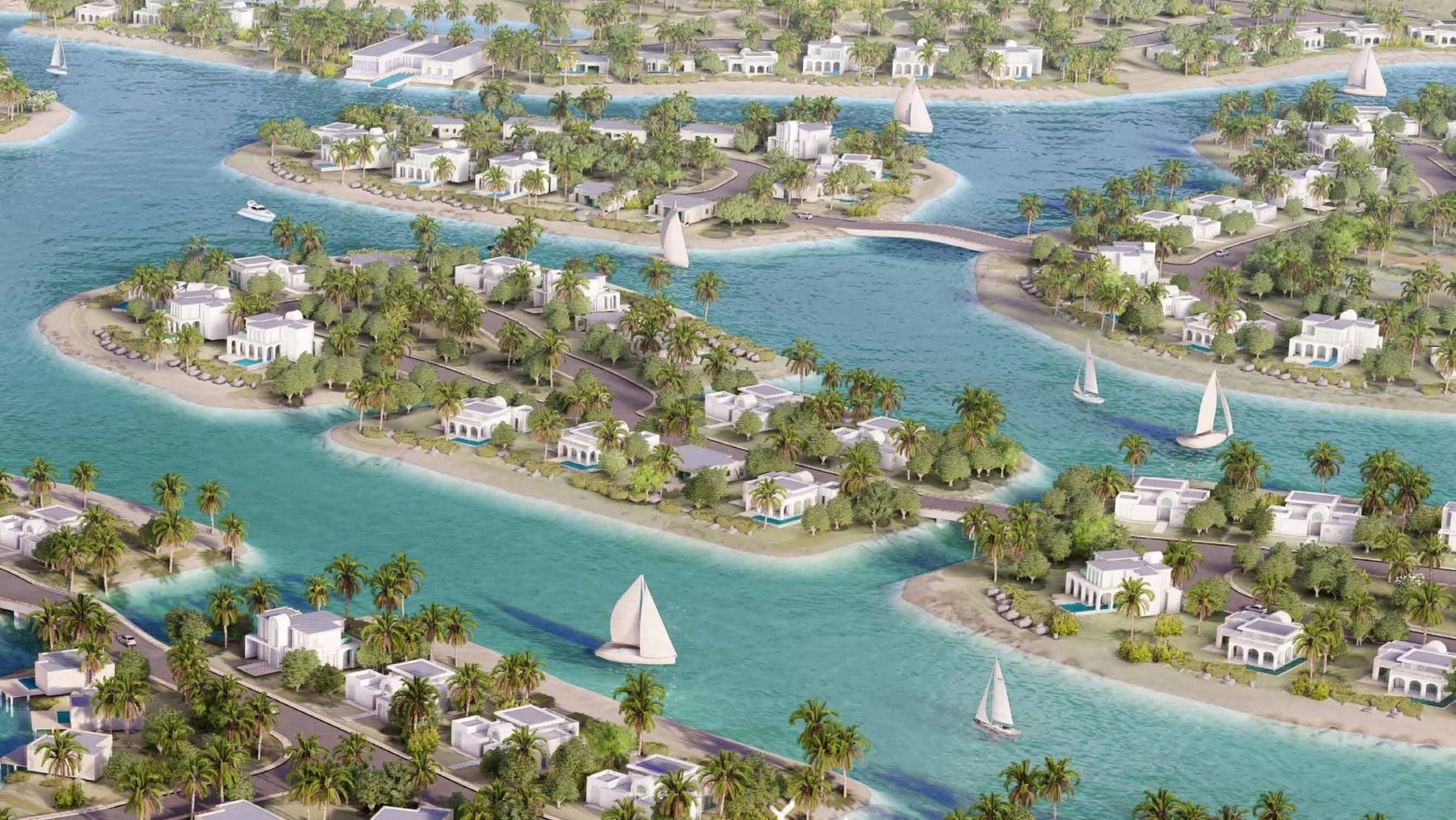 Amazi Islands district — connected islands in the lagoon